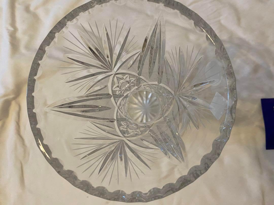 【新品】ボヘミアグラス　ラスカ　クリスタル　花瓶　チェコ製 ボヘミアグラス ラスカ クリスタル 花瓶 チェコ製 ボヘミア クリスタル